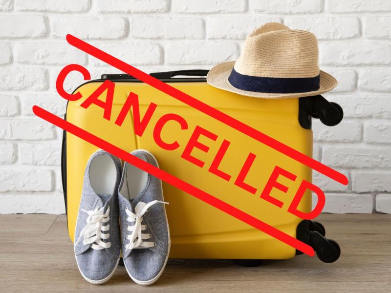 Holiday cancellations due to a natural disaster